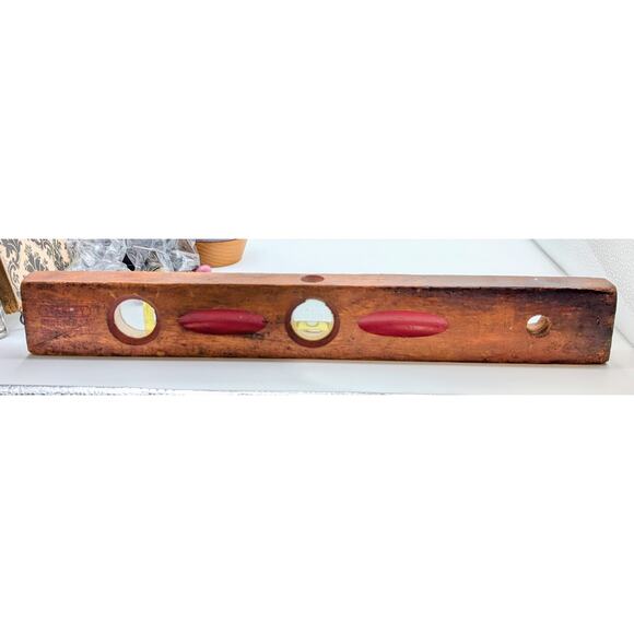 Vintage/Antique Stanley Wooden Made in USA 18" Level - Picture 4 of 14